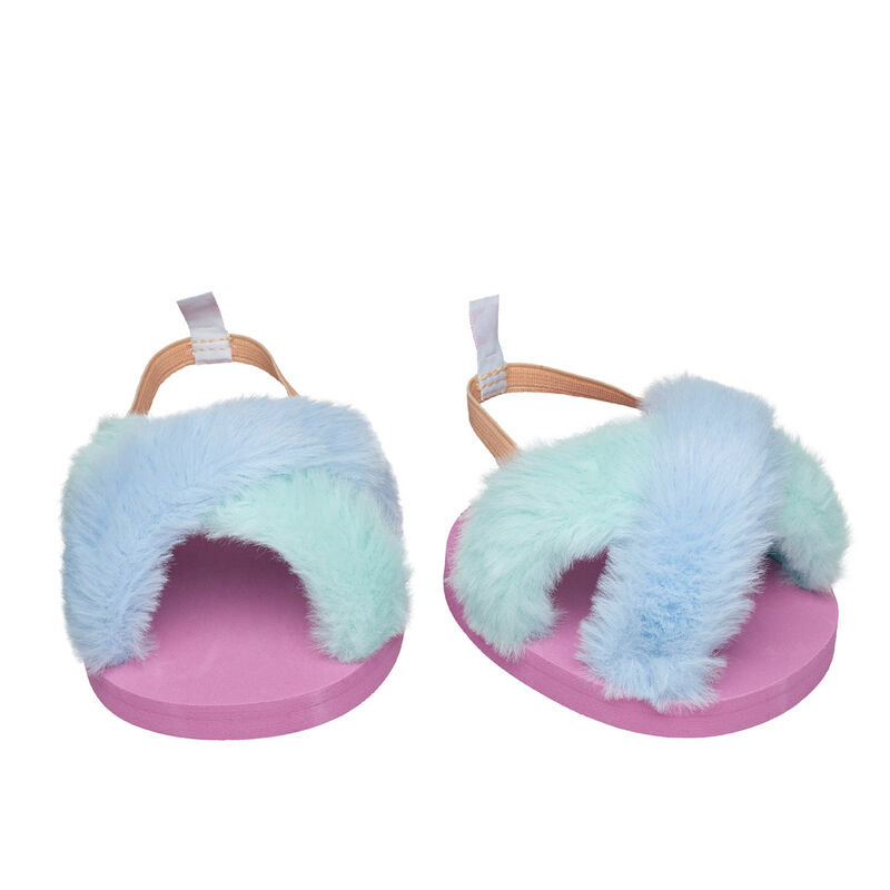 Fuzzy Pastel Slippers | Build-A-Bear