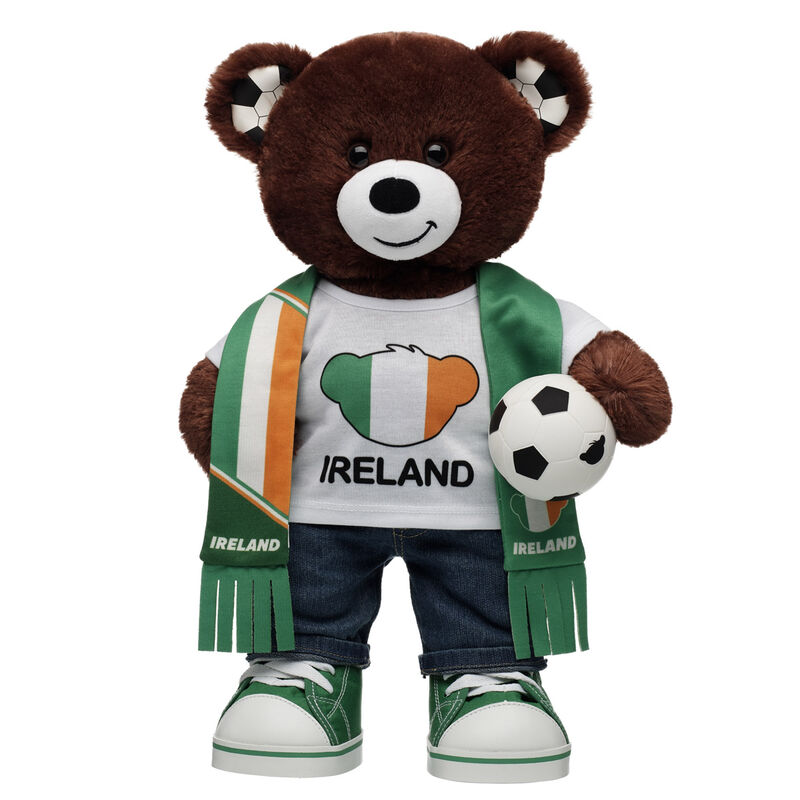 Let's Goal Bear Ireland Gift Set plush soft toy by Build-A-Bear