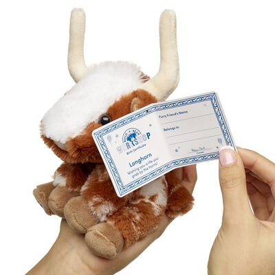 Build-A-Bear Mini Beans&reg; Highland Cow Soft Toy 