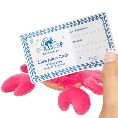 Build-A-Bear Mini Beans&reg; Clawsome Crab Soft Toy - Limited Edition!