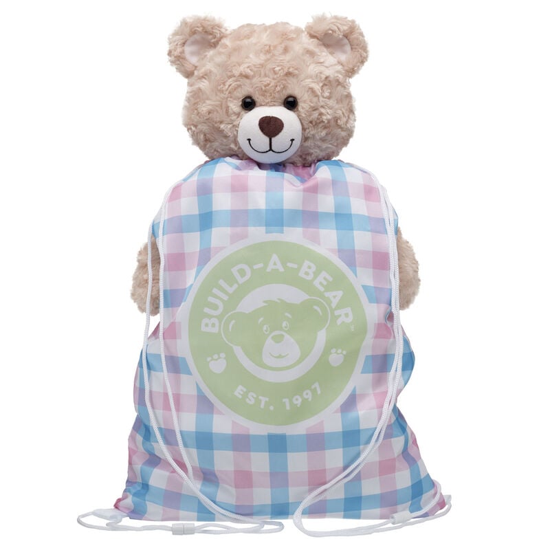 Spring Gingham Toy Bear Carrier by Build-A-Bear