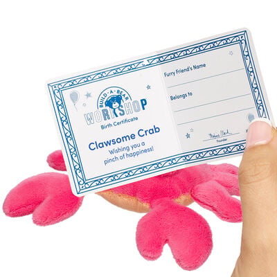 Build-A-Bear Mini Beans&reg; Clawsome Crab Soft Toy - Limited Edition!