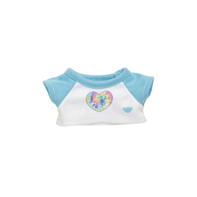 Build-A-Bear Mini Beans&reg; Tie-Dye Heart T-Shirt