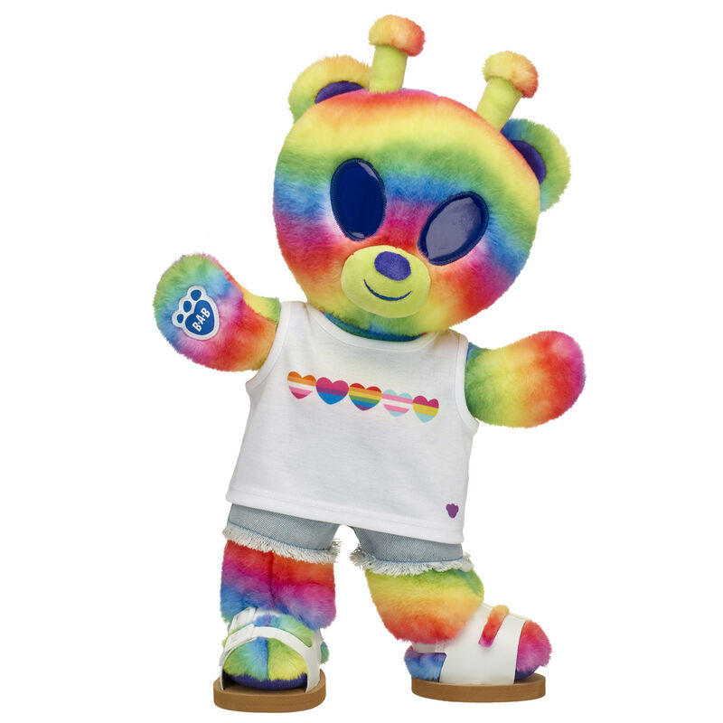 Rainbow Bearlien Pride Hearts Tank Plush Toy Gift Set - Build-A-Bear Workshop®