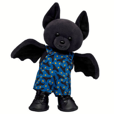 Posable Bat Soft Toy Overalls Gift Set