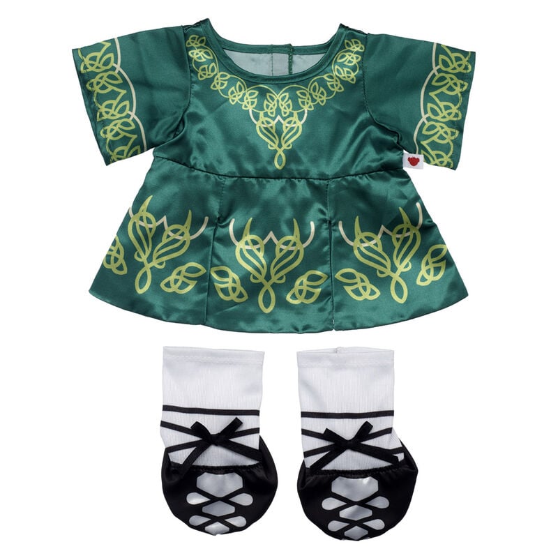 Irish Dance Dress & Shoes Set by Build-A-Bear