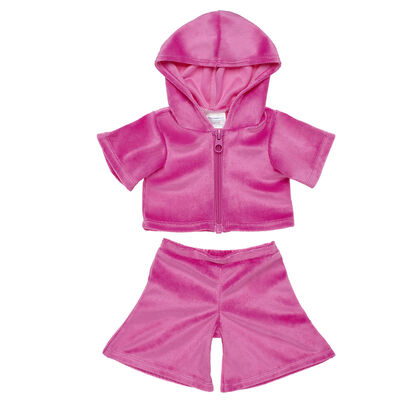 Pink Velour Tracksuit 