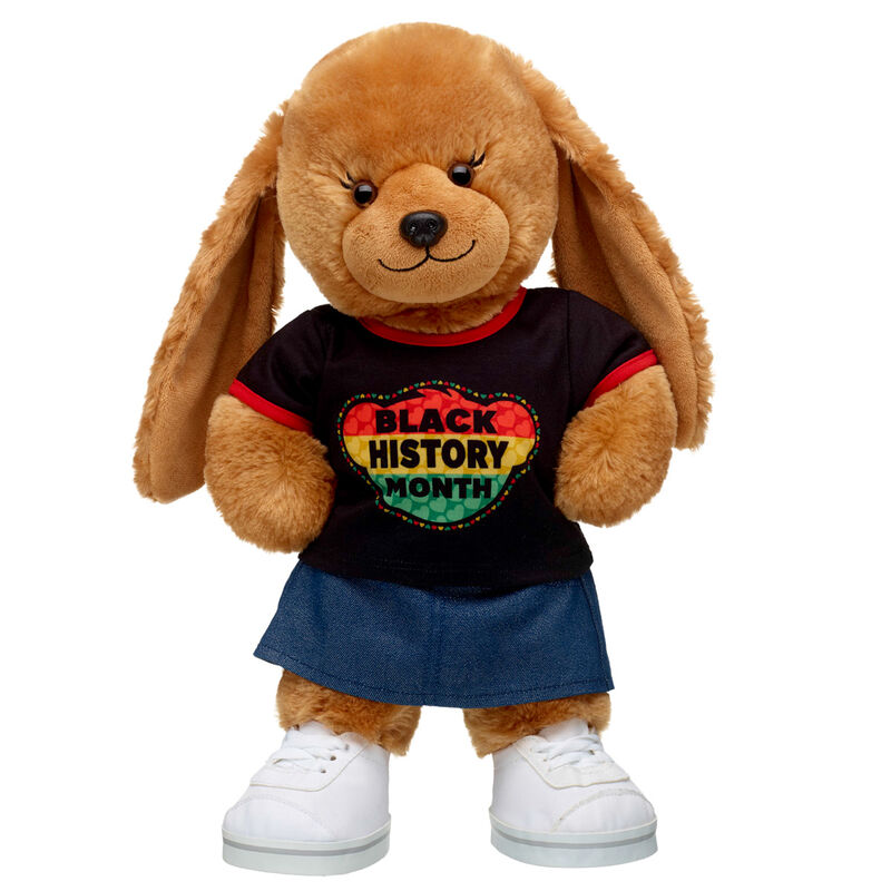 Online Exclusive Barkleigh Dog Stuffed Animal Black History Month Gift Set by Build-A-Bear