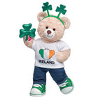 Happy Hugs Teddy Bear Ireland Gift Set with Shamrocks plush by Build-A-Bear