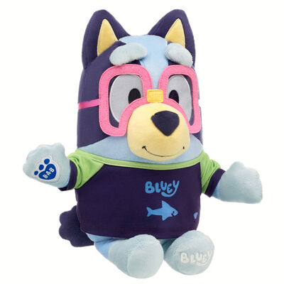 Bluey Plush with Swim Shirt and Goggle Set