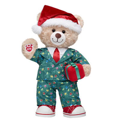 Happy Hugs Teddy Bear Santa Suit Gift Set
