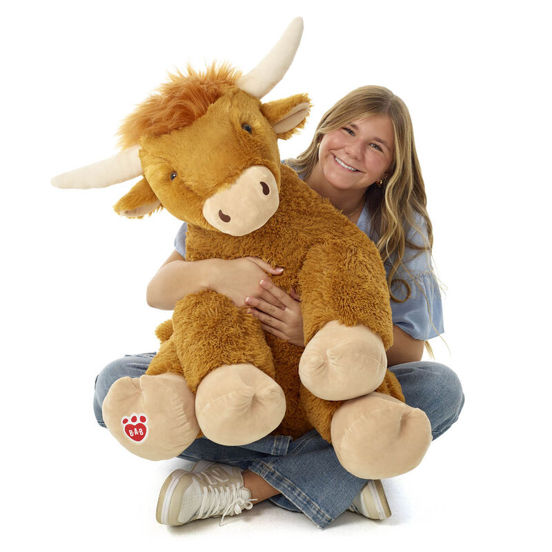 Giant Shaggy Highland Cow Stuffed Animal - Build-A-Bear Workshop&reg;