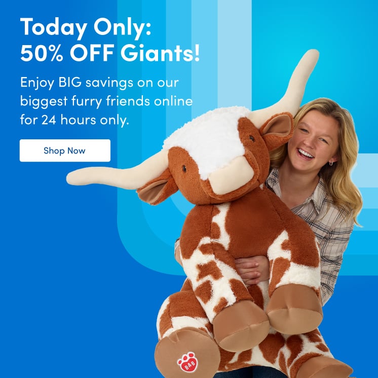 TODAY ONLY! 50% Off GIANT Furry Friends